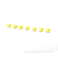 2.54mm Pitch Mini Jumper Cap Open Yellow
